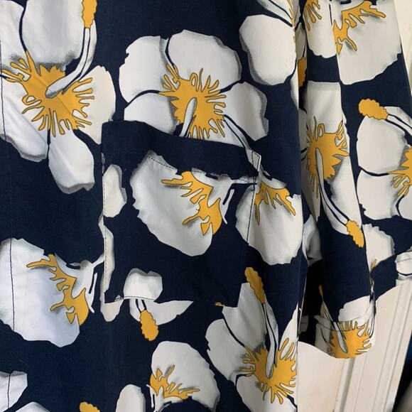 Burnside Aloha Hawaiian Tropical Tiki Floral Print Button Shirt M-090 Sz XL - Picture 2 of 7